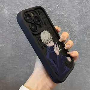 Creative and Unique New Luxury Japanese Anime Style Silvery-Haired Boy Inumaki Toge Phone Case Suitable for Apple iPhone 17 Air 16 16e 15 14 13 12 Mini 11 Pro Max X XR XSMAX 8 7 e Plus with Ladder Lens Protection Soft Back Cover