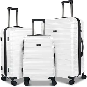 24-inch Carry-On Luggage, 2-Piece Set Handbag With 14-inch Cosmetic Compartment, Hardcase With TSA Lock, Swivel-Wheel Hard-Sided Carry-On Handbag Set
