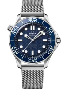 Omega Seamaster Blue Dial 300M James Bond 007 60th Anniversary Edition