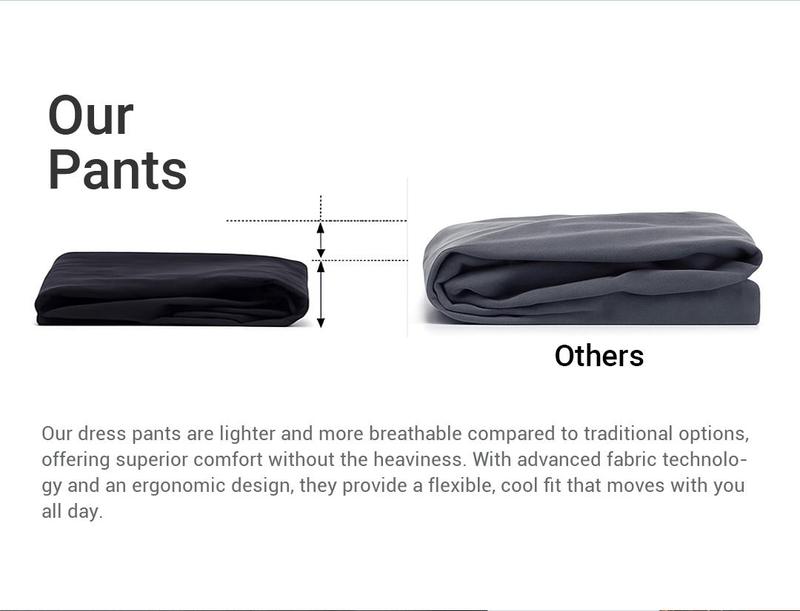 FOSWIE Slimastrouser High Stretch Straight-Leg Pants for Men - Skin-Friendly, Breathable, and Unrestricted Movement