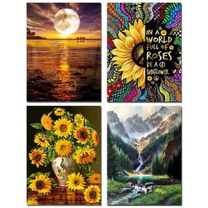 5D Diamond Embroidery Aurora Scenery Full Round Drill Mosaic Painting DIY Cross Stitch Kit Artwork for Home Wall Decor and Gift