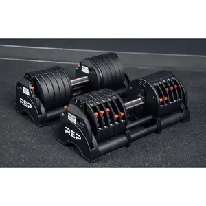 Rep Fitness Quickdraw Adjustable Dumbbells, Multiple weight ranges available including: 5-30, 5-40,5-50 and 5-60 lbs