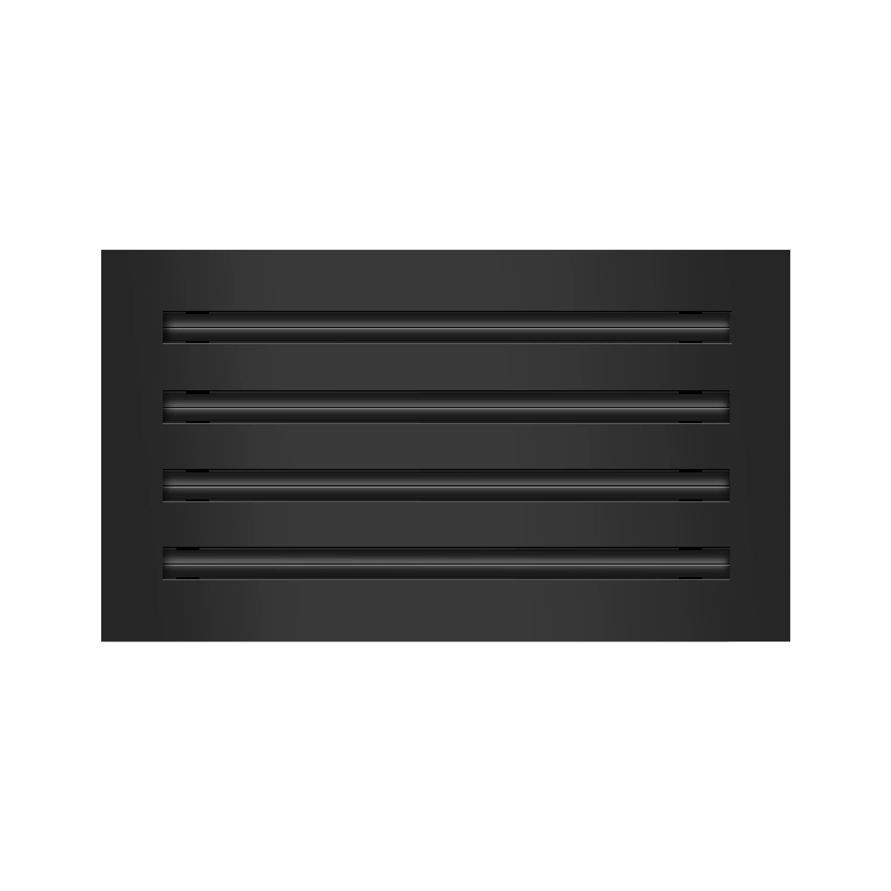 BUILDMART - 14x8 Black Modern AC Vent Cover - Decorative Aluminum Air Vent - Standard Linear Slot Diffuser - Heating and Cooling Register Grille for Ceiling, Walls & Floors - Texas Buildmart