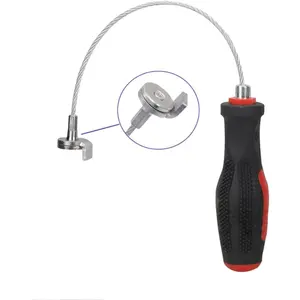 Magnetic Oil Drain Plug Remover Tool Wrench Anti Scald Magnetic Sump Plug Removal Pick Up Tool 13 inches