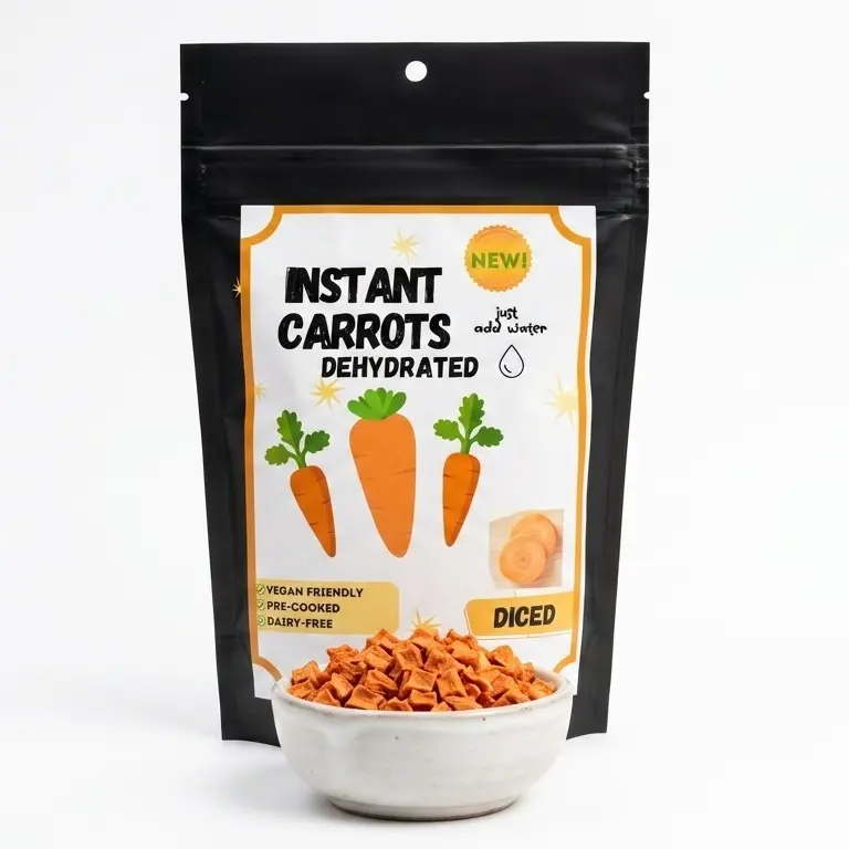 Dehydrated Carrots: Cut Pre Cooked and Dried Carrots