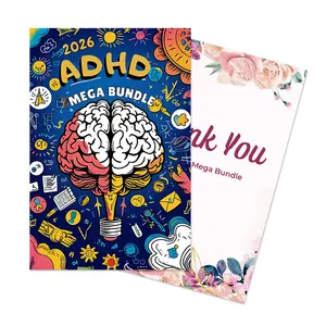 Adhd Mega Bundle Planner Set, Ultimate Mental Health Organizer, 7-In-1 Comprehensive Guide, Essential Tools for Daily Management & Planning