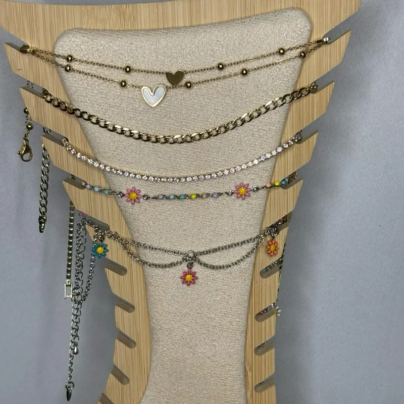 Live claim gold plated anklet