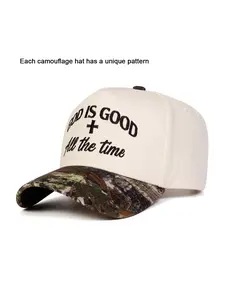 Unisex “God Is Good” 5-Panel Lightweight Baseball Cap, Adjustable Sun Protection Hat for Spring & Fall, Perfect for Outdoor Travel and Beach Vacations