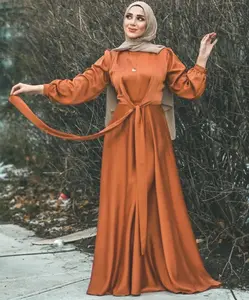 Maysa Satin Dress In Copper