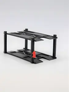 THREE Quantity 1:64 Scale Diecast Car Lifts with Red NOS Tank, Cars/Trucks/Figure Not Included