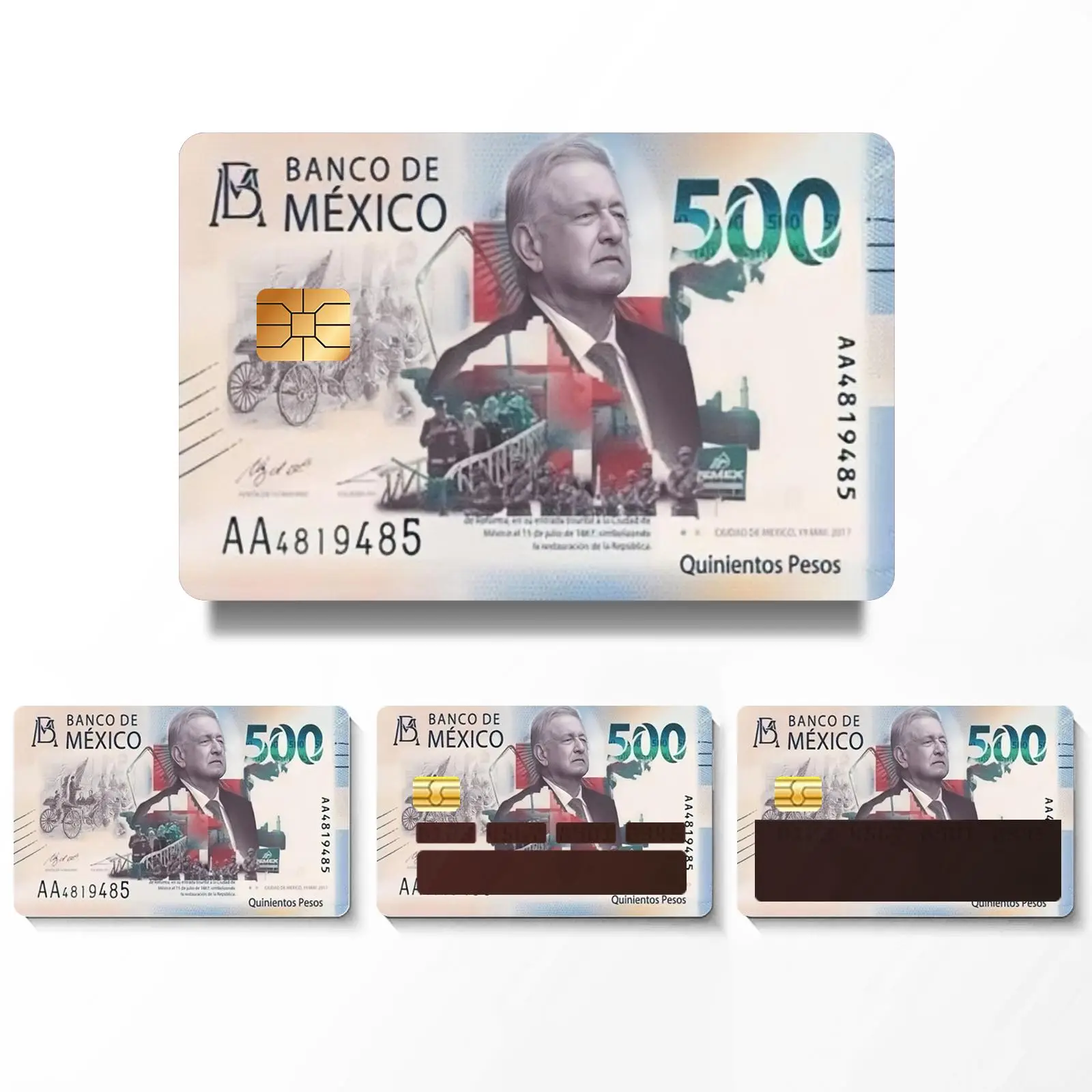 Credit Card Skin Sticker, 4 Counts Ultra-thin Waterproof & Scratch Resistant Card Skin Sticker, Personalized Bank Card Decorative Sticker for Outdoor