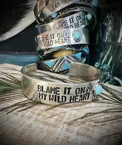 Blame It On My Wild Heart Cuff Bracelet
