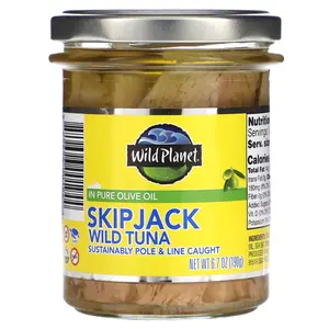 Wild Planet Skipjack Wild Tuna in Pure Olive Oil, 6.7 oz (190 g)
