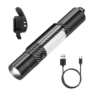 Car Emergency Window Breaker and Cutter, Multi-Functional Flashlight, 3000Lumen, 15Lighting Modes, International Rescue Signal Light, Side Magnet, Retractable Flashlight, Suitable for Camping, Emergencies and Christmas Gifts
