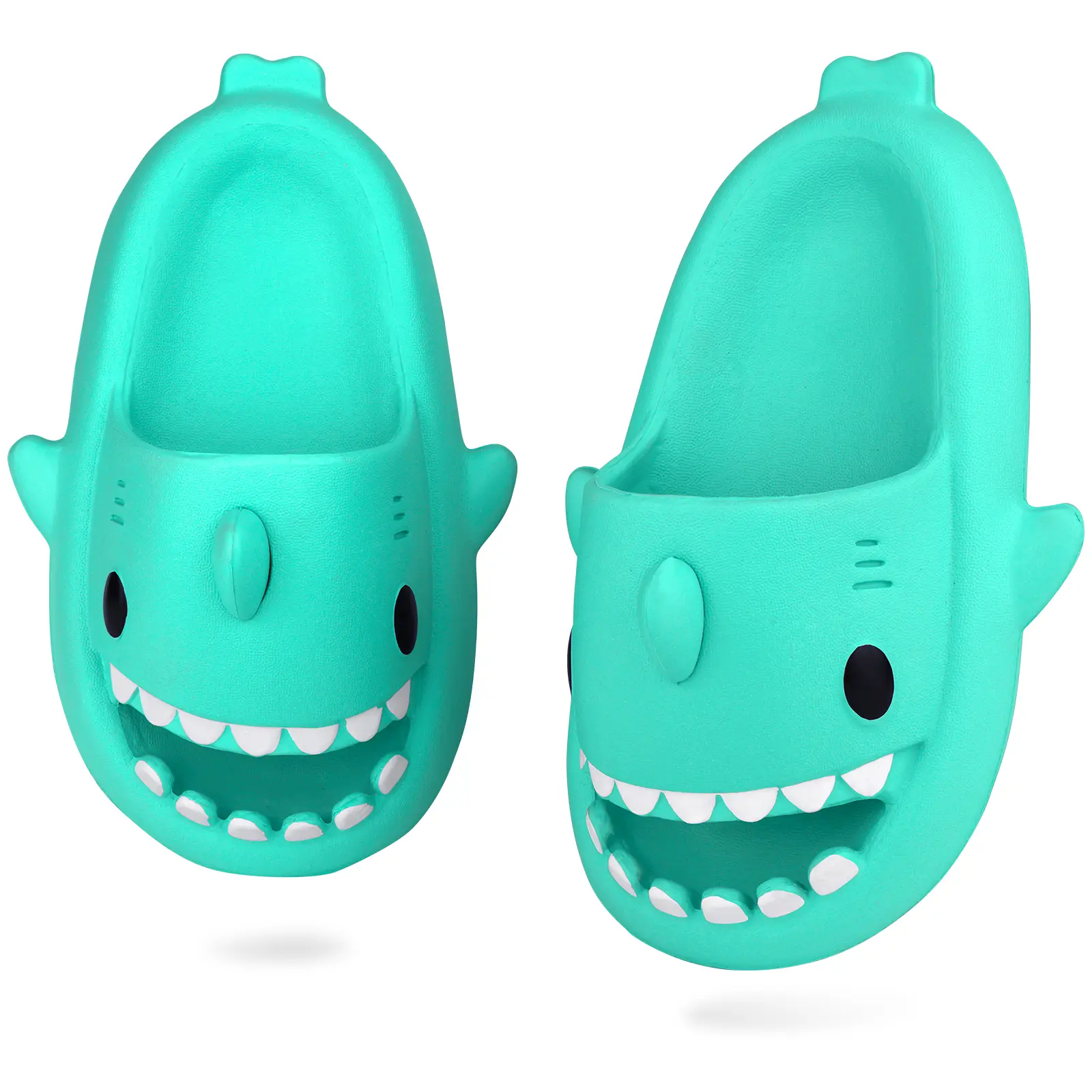 Women's and Men's Shark Slides Cloud Slippers Summer Novelty Open Toe Slide Sandals Anti-Slip Beach Pool Shower Shoes with Cushioned Thick Sole