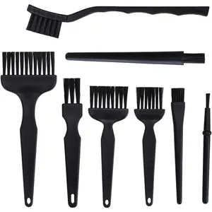 8Pcs ESD Safe Anti Static Brush Set Detailing Cleaning Tool for Mobile Phone Tablet PCB BGA Repair Work