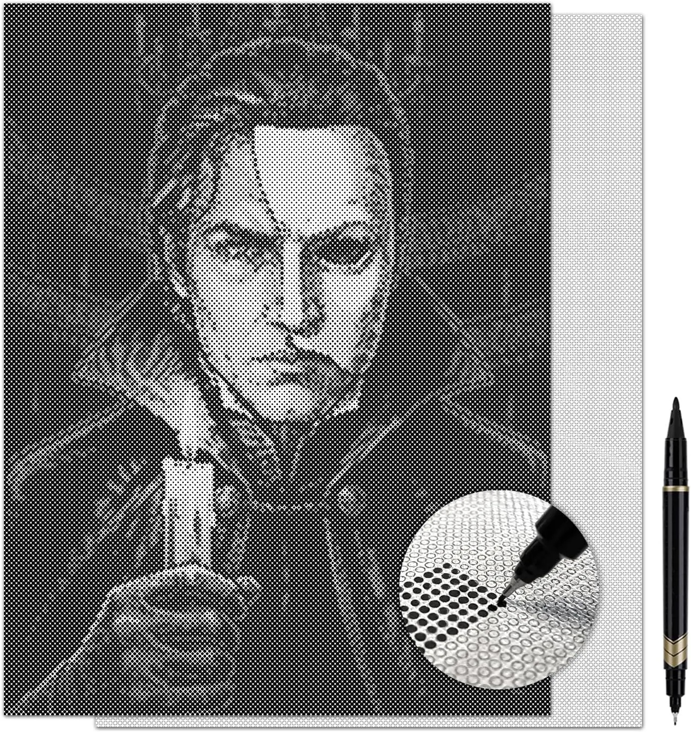 Phantom of the Opera Dot Painting Kit for Adults — 13×17 Canvas with Dual-Tip Marker