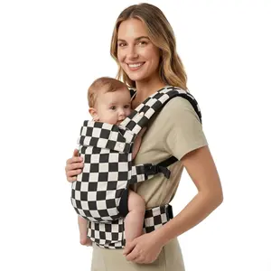 【DealsForYouDays】Ergonomic Baby Carrier | Lightweight 7-40lbs Infant to Toddler Carrier with Lumbar Support, Easy to Put On Hands-Free Front Carrier for Newborn