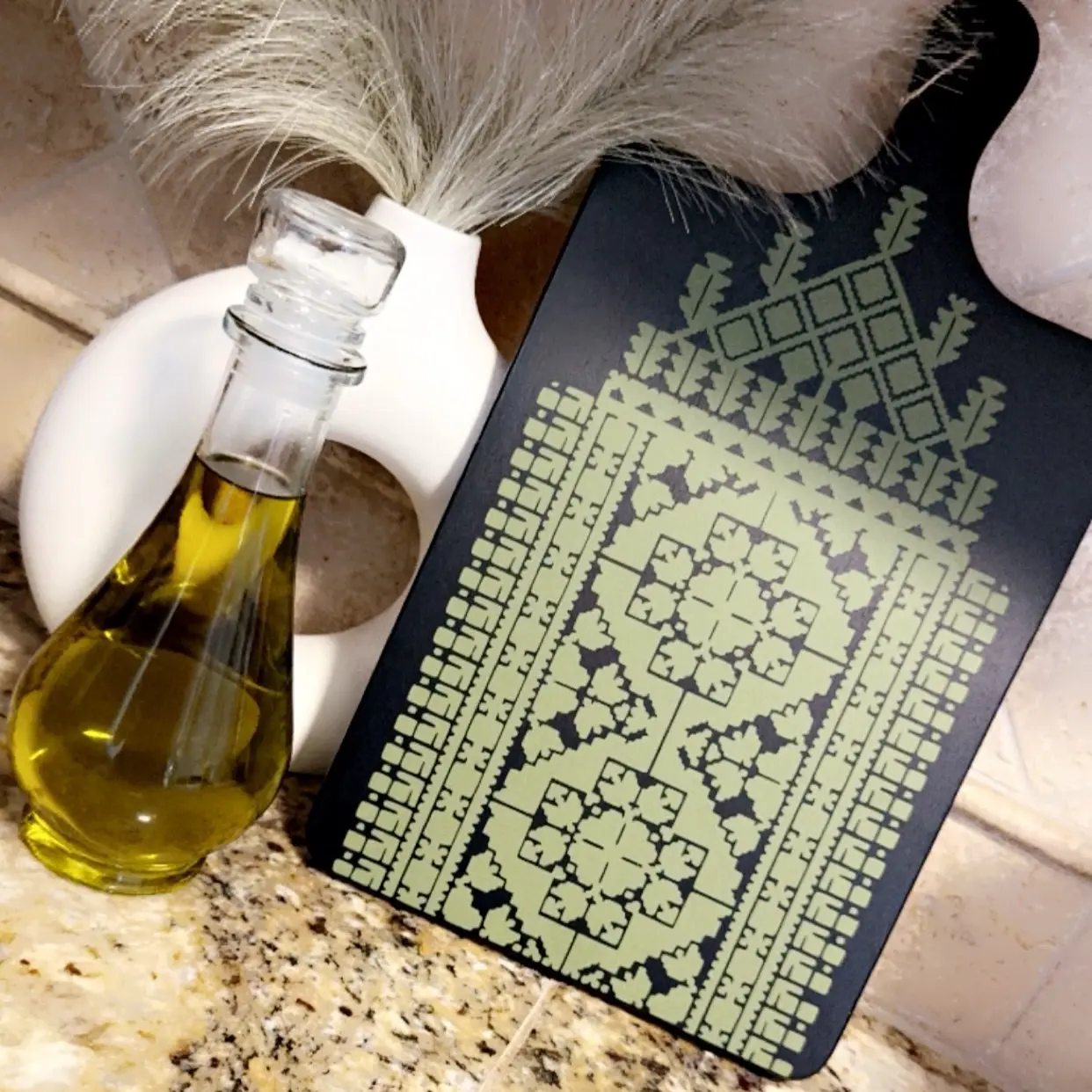 Tatreez paddle palestinian kitchen decor paddle Decor Ornaments