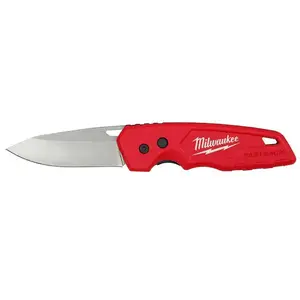 Milwaukee FASTBACK Stainless Steel Folding Knife with 2.95 in. Blade