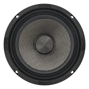 DOWN4SOUND D4S-SF804CF Carbon Fiber Water Resistant Shallow Midrange Speaker - 8 Inch, 180W RMS, 4 Ohm