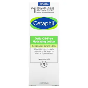 Cetaphil Daily Hydrating Lotion, Oil Free, All Skin Types, 3 fl oz (88 ml)