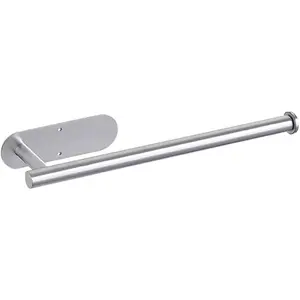Paper Towel Holders, Under Cabinet Sturdy Hanging Paper Towels Holder Self Adhesive Wall Mount Towel Rack for Kitchen,