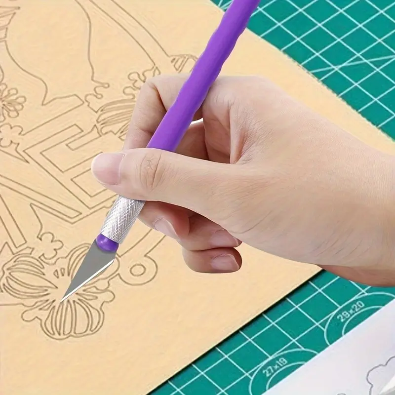Multifunctional Carving Knife Paper Cutting Set, Wood Carving Tools, Small Pen Knife, Complete Craft Engraving Kit, Precision Cutting