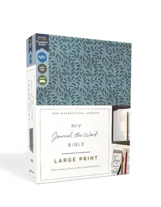 NIV, Journal the Word Bible (Perfect for Note-Taking), Large Print, Leathersoft, Teal, Red Letter, Comfort Print: Reflect, Take Notes, or Create Art Next to Your Favorite Verses Imitation Leather – Large Print, January 30, 2024