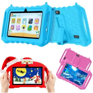 7 Inch Android Kids Tablet PC, 16GB Storage, Shockproof Case, 2.4GHz WiFi, Parental Control, Learning Tablet, Educational Tablet for Boys & Girls, Christmas Gift