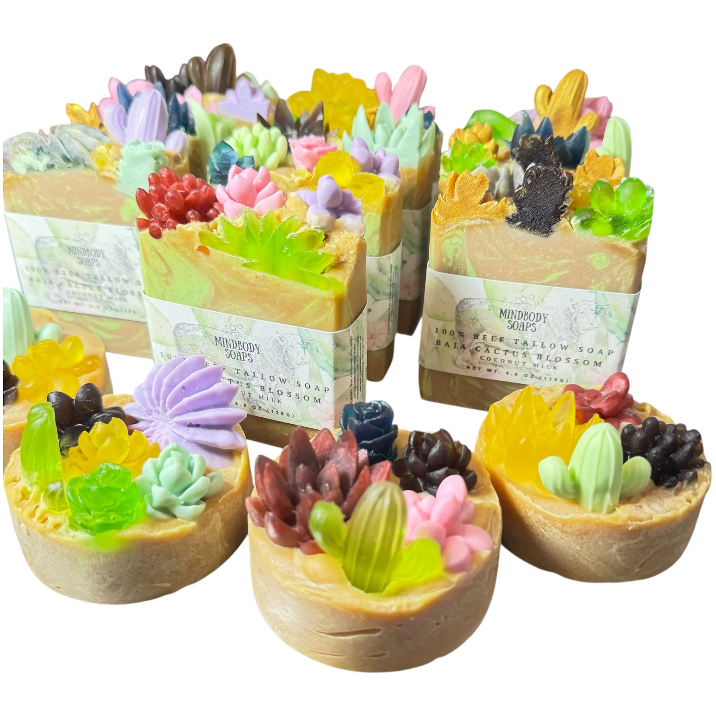 Baja Cactus Blossom Tallow Soap – Bright, floral, and creamy — a refreshing desert-inspired bar for soft, radiant skin.