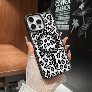 Aesthetic Magnetic Compatible Case for iPhone 17 Pro Max / 16 / 15 Pro Max / 15 / 14 / 13 / 12 / 11 / XS / XR – leopard print Print | Shockproof Silicone Lightweight Scratch-Resistant Protection