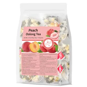 Peach Oolong Tea (30Bags) - 100% Natural Flavor | Cold & Hot Brew | Low Calorie & Sugar-Free | Refreshing Summer Beverage for Home, Office & Travel | Value Pack