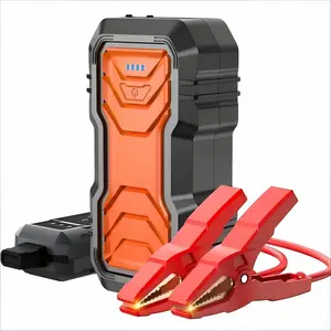 2026 Portable Car Jump Starter with LED Light 12V 2000A Peak Battery Booster Pack 16000mAh Power Bank No Polarity Clamps USB Port for Emergency