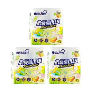 XIN XIANG YIN 3 Pack Kitchen Paper Towels - 2 Rolls Per Pack, Heavy Duty Absorbent Food Grade Oil Blotting Paper for Cooking & Cleaning