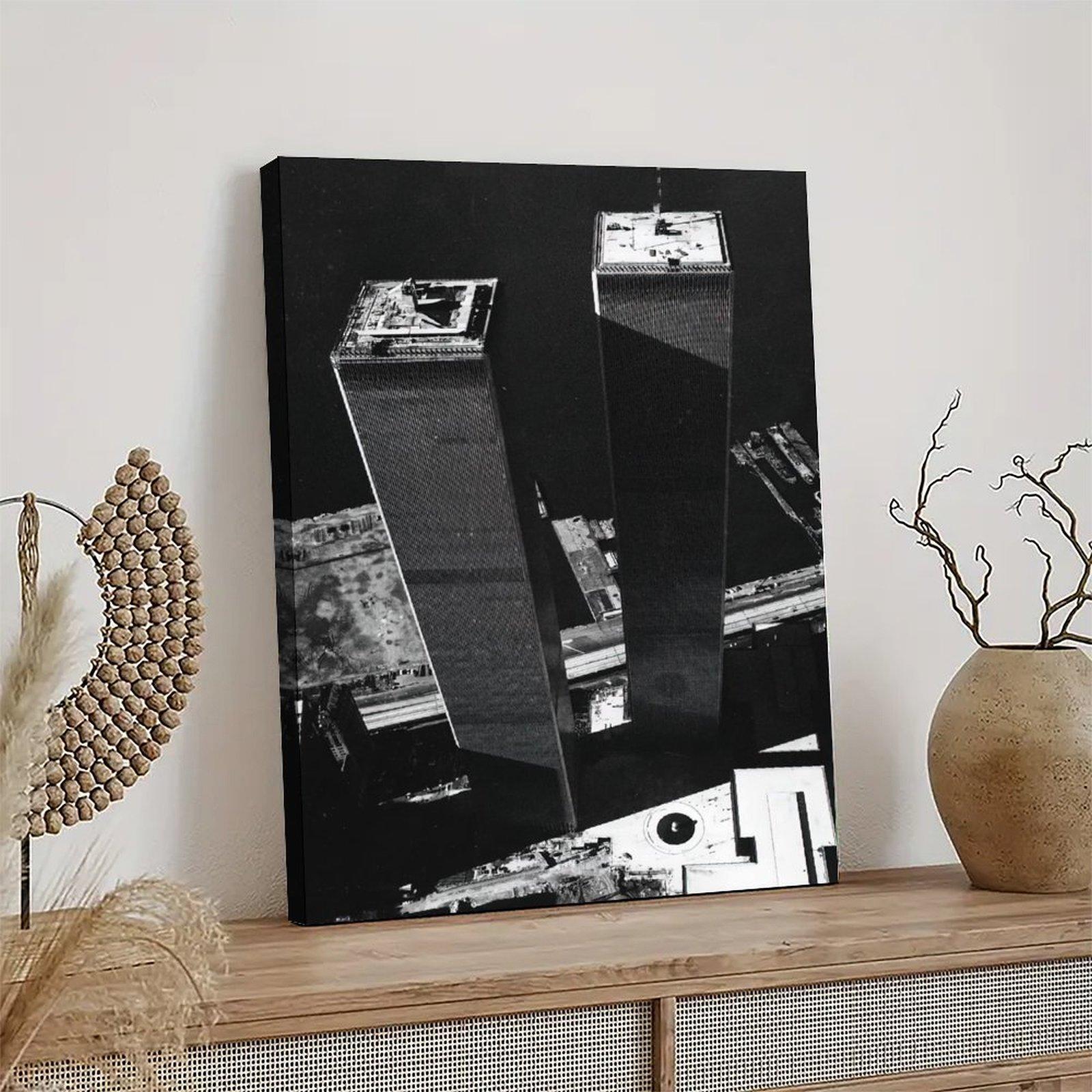 Vintage Photography Poster World Trade Center 1973 Poster Decorative Painting Canvas Wall Art Picture Print Modern Family Bedroom Decor