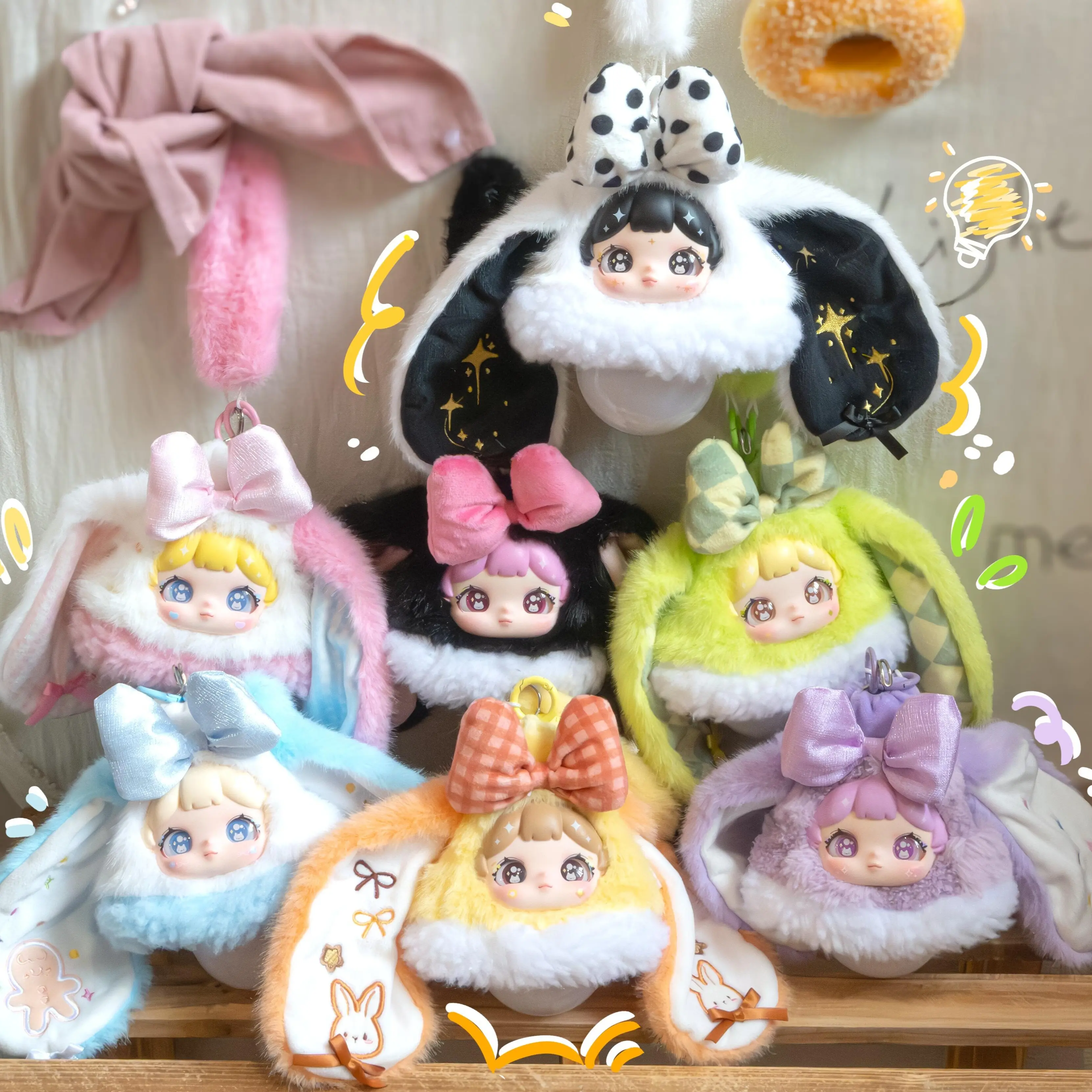 Darlym - Fluffy Star Light Night Light Series Plush Toy Doll Blind box Collection