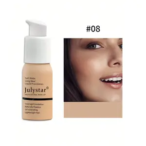 Oil-Controlling Liquid Foundation, 30Ml Long-Lasting Naturally Flawless Lightweight Non-Removal Feel Foundation