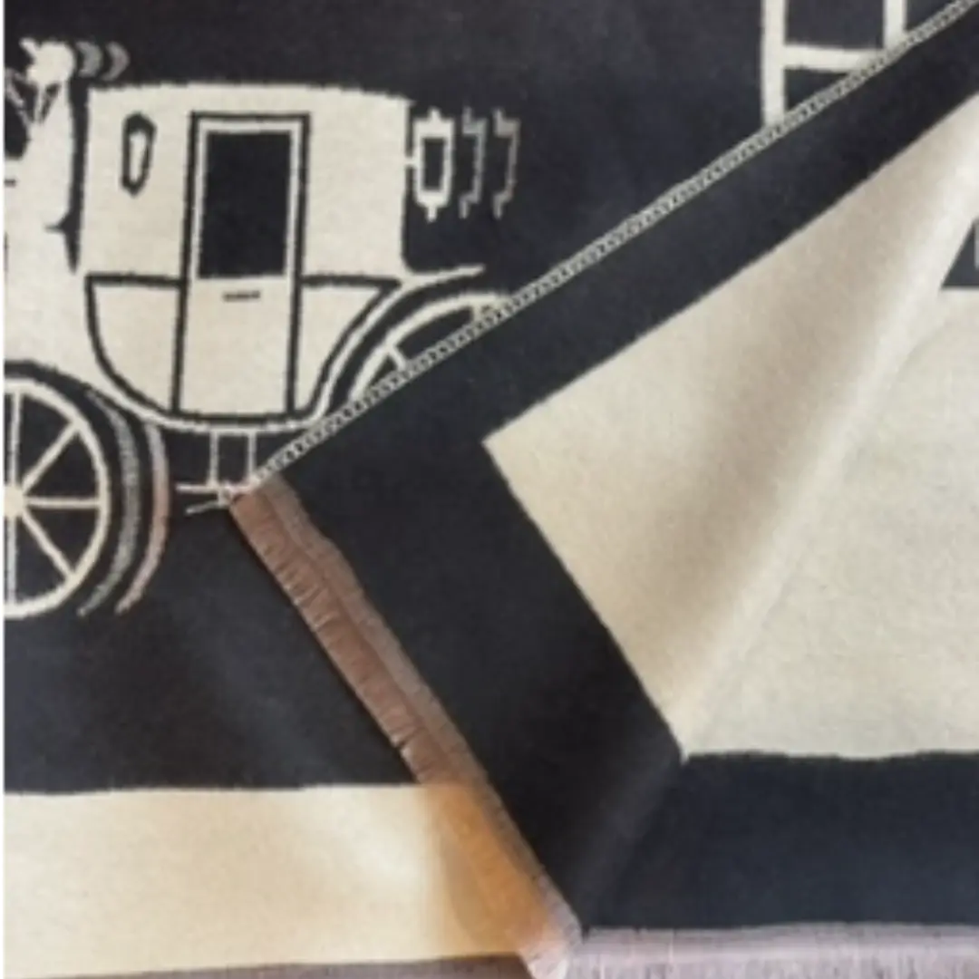 Cashmere Blend reversible Scarf - 25"x72"