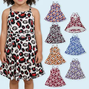 Girls kids active wear yoga dress athletic jersey dress breathable team style dress