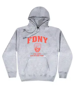 Official FDNY Hoodie Grey & Red | FDNY Shop