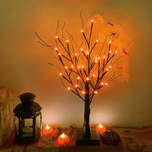 Adjustable LED Halloween Tree Light for Festive Home Decorations