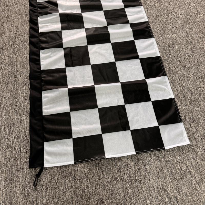 1pc Checkered Flutter Feather Banner Flag  polyester knit material Heavy duty and color fast with mirror image 100% bleed on reverse side Many Designs available for all industries  more colors