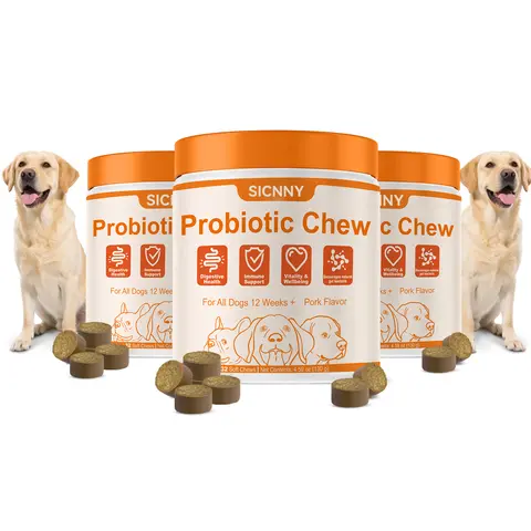 8-in-1 Multivitamin Soft Chews for Dogs – Probiotics, Gut & Immune Support  Natural Pork Flavor