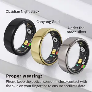 Smart Ring with Sleep Monitor, Step Count, Heart Rate and Blood Oxygen, iPhone and Android, No Subscription Fee, LP68 Waterproof Health All-Day Tracker. Give a wonderful gift to your family.