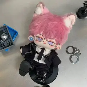 20cm Cotton Doll Outfit Cool Agent Suit Set No Attribute Plush Doll Clothes Dress Up Replacement Costume