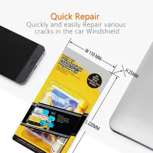 Car Windshield Repair Kit, Glass Scratch & Crack Repair Tool for Car Window Screen Polishing