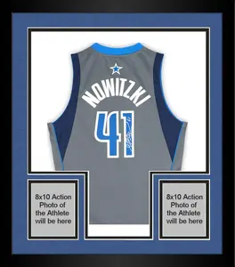 Framed Dirk Nowitzki Dallas Mavericks Autographed Mitchell & Ness Alternate Grey 2003 Authentic Jersey - Fanatics Authentic Certified