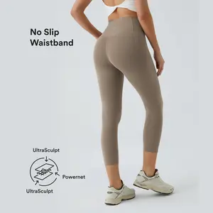 Halara UltraSculpt™ High Waisted Tummy Control Pocket Shaping Training Capri Leggings