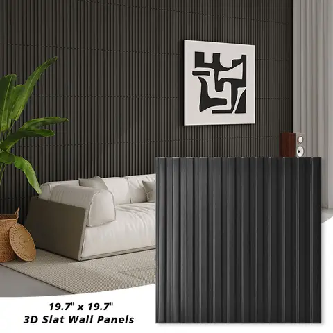 Art3d 3D Wall Panels - 12-Pack 19.7”X19.7”" Removable Decorative PVC (Covers 32 Sq.ft) for Interior Walls, Living Room, Restaurants, Art Deco, Minimalism, Contemporary Home Improvement Decor
